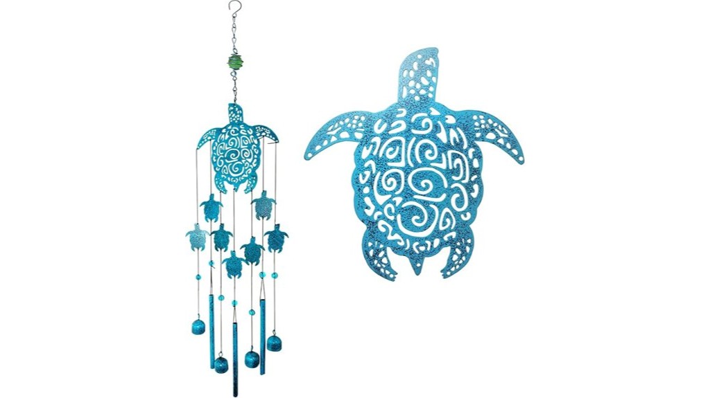 outdoor sea turtle chimes