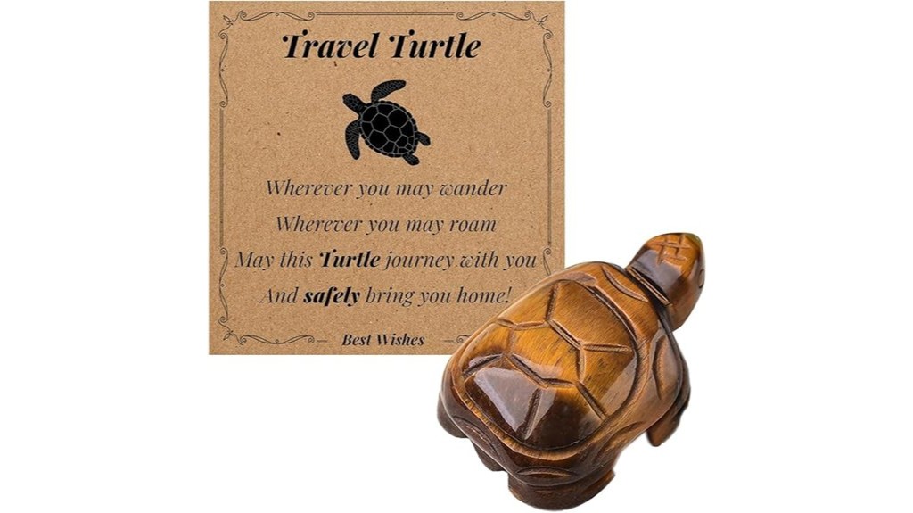 turtle figurine with gemstone