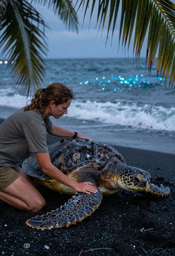 night patrols guide turtles