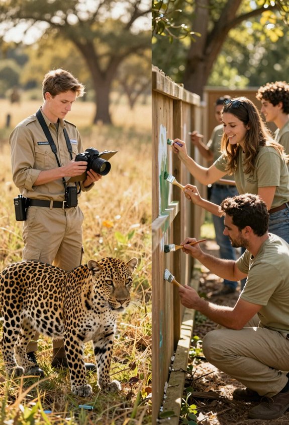 intersnhips vs volunteering in wildlife conservation