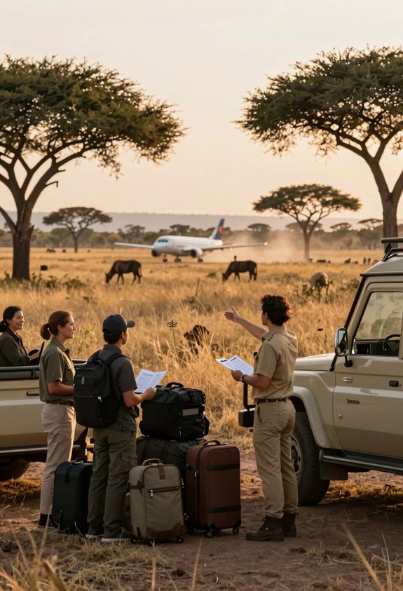 coordinated arrival and orientation