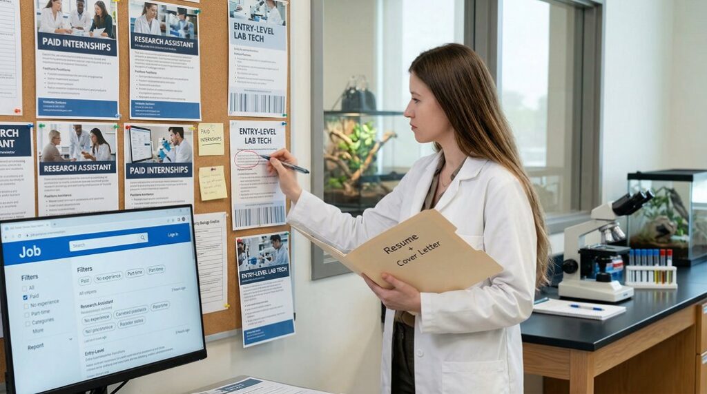 paid biology work without experience