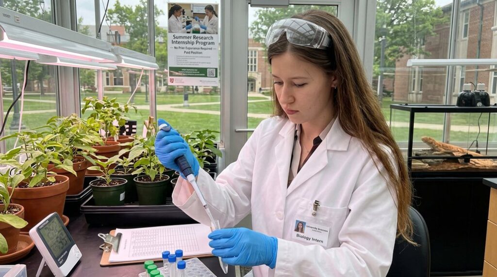 paid entry level biology internships