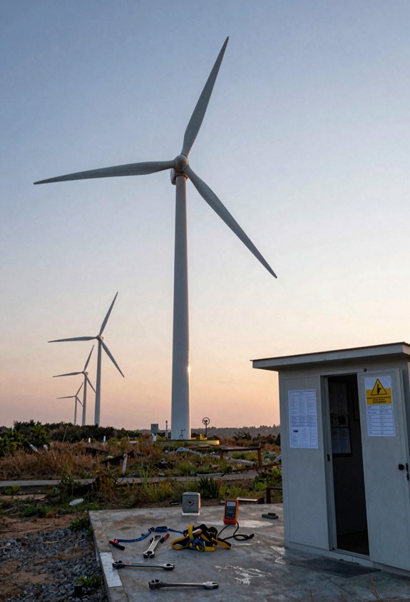 high altitude wind turbine technician