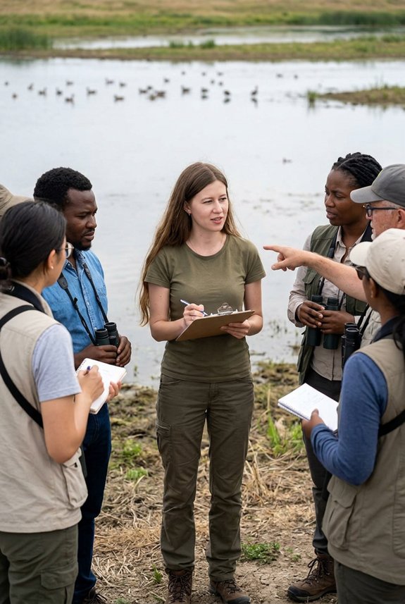 Academic vs Applied Ecology Careers: Key Differences Explained 8 Applied ecologist engaging with stakeholders, planners, and community members
