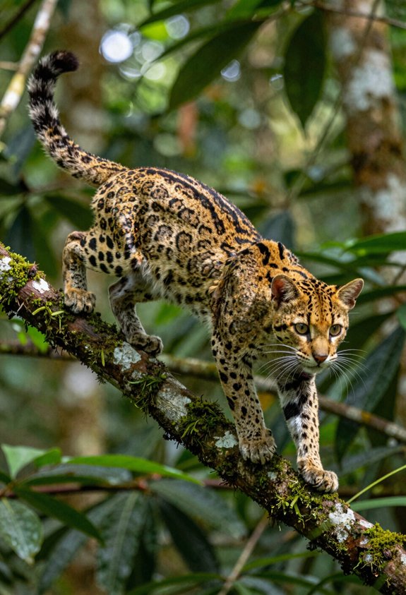 arboreal margay headfirst descent
