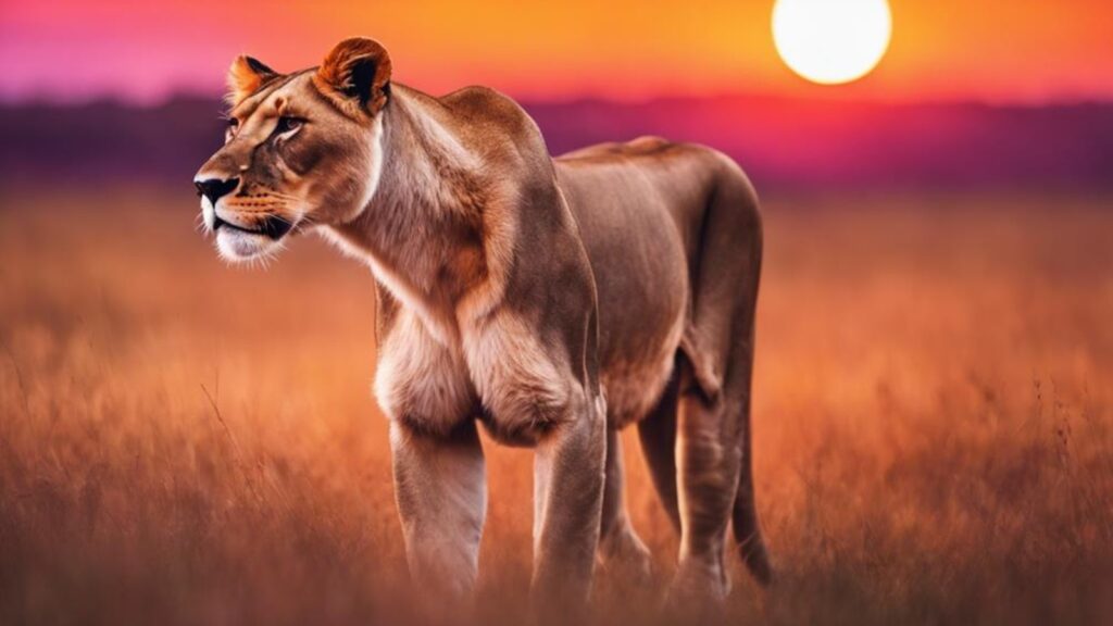 lions have limited color vision