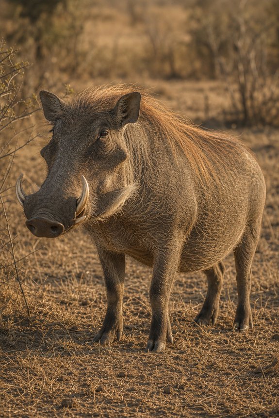 barrel bodied african wild pig