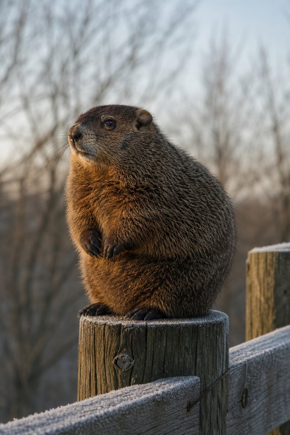 barrel shaped rodent seen february