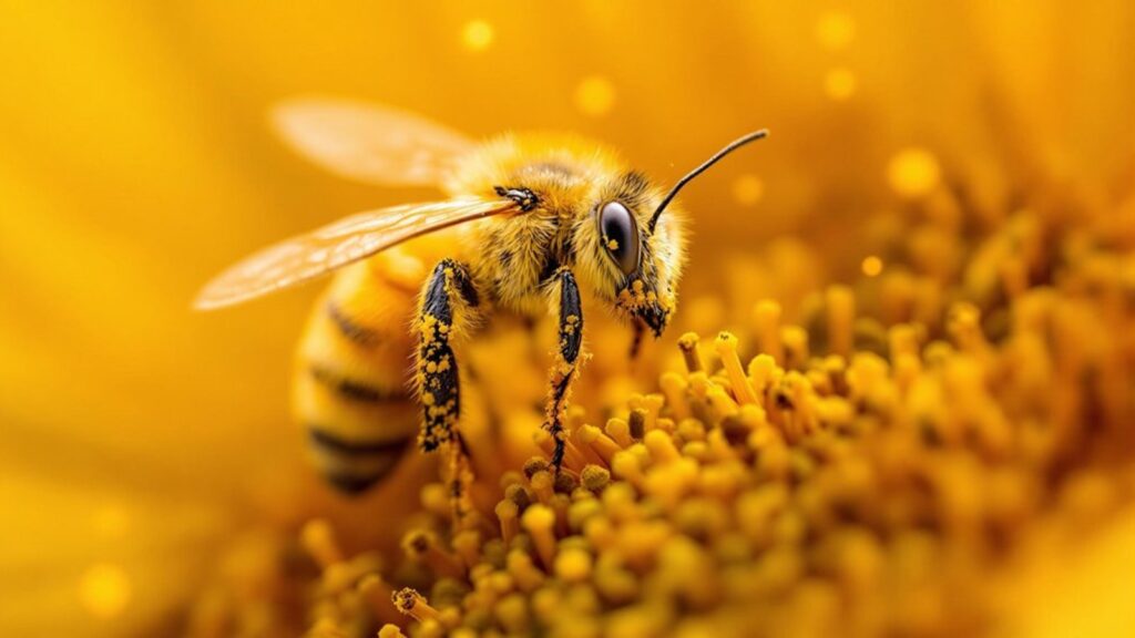 bee pollination process explained
