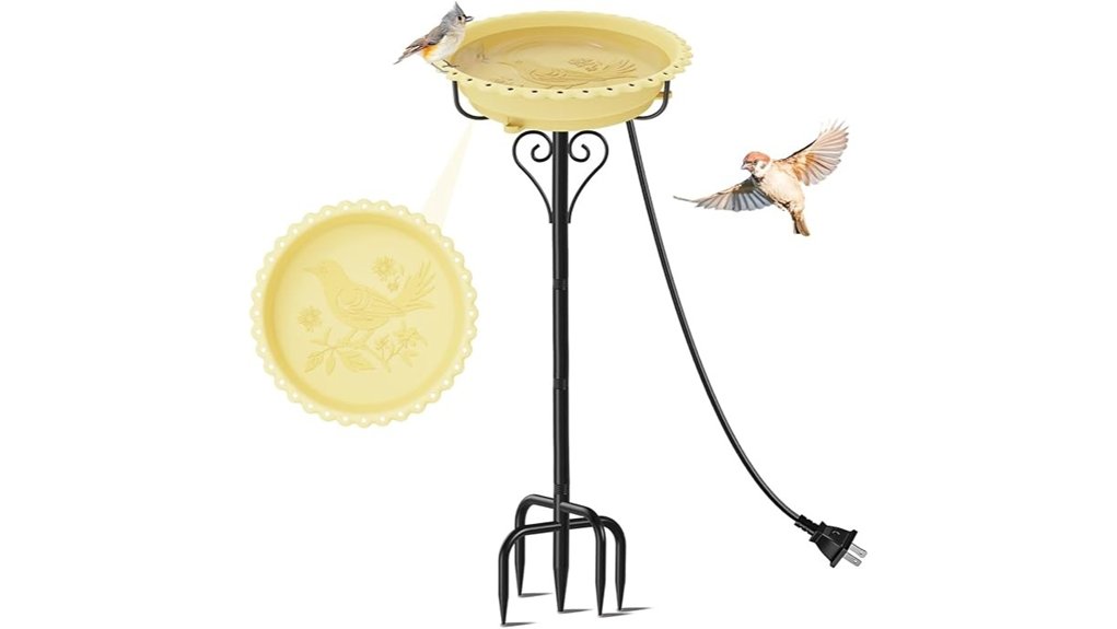 Heated Bird Baths for Winter: 20 Picks and the Depth Rule Most People Miss 11 beige 12 removable plastic birdbath