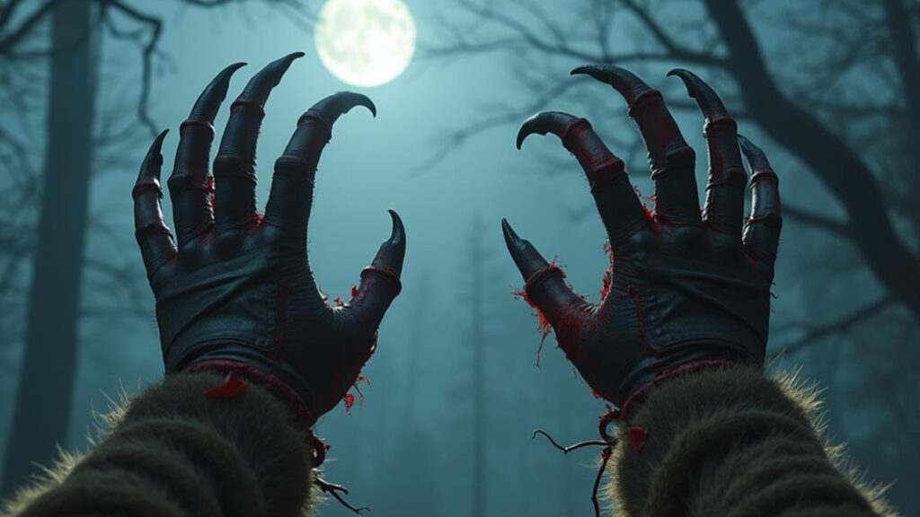 terrifying bear claw gloves
