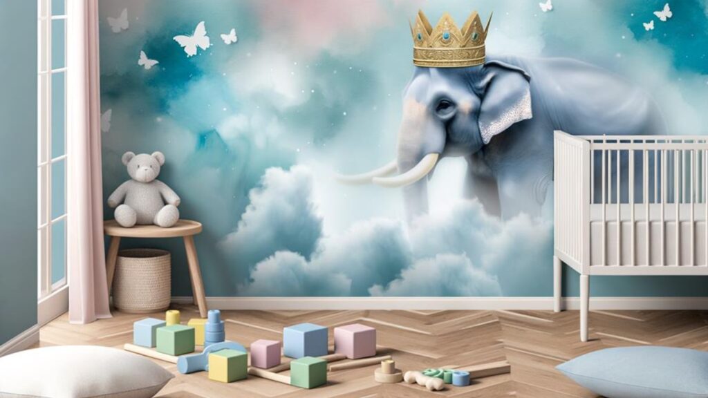 elephant themed baby decor