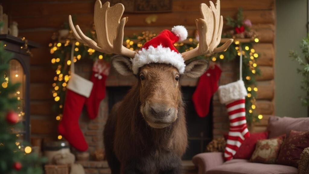 15 Festive Moose Christmas Decorations That'll Make Your Home Merry & Bright 34 festive moose christmas decor