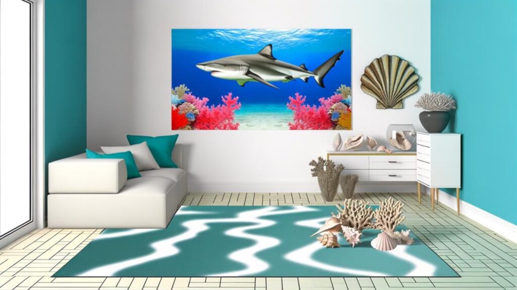 shark art for homes