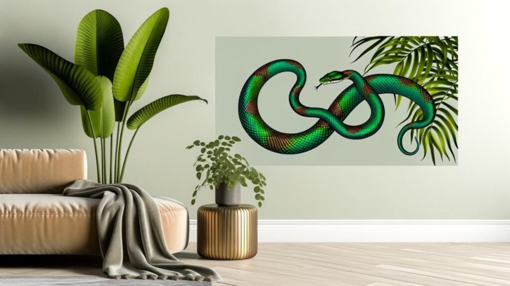 snake inspired home decor prints