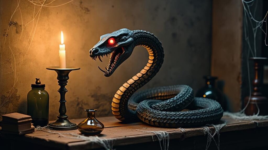 spooky snake skeleton decorations