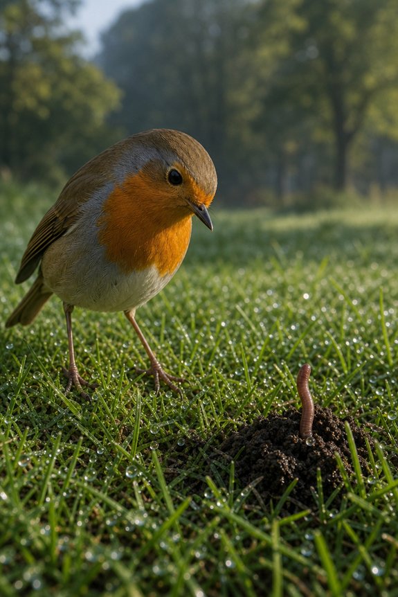 What Animals Eat Worms 4 binocular hearing guided worm hunting