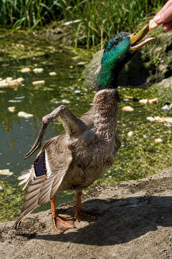 Animals That Eat Bread BUT THEY SHOUD NOT 3 bread induced duck malnutrition