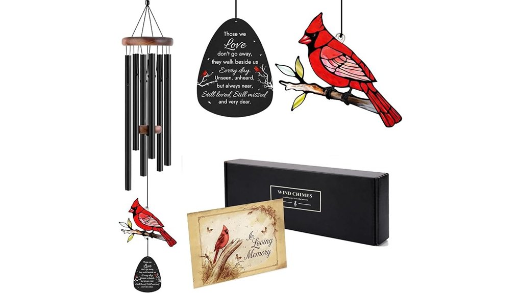 The Best Cardinal Gifts That Wow Any Fan 12 cardinal memorial muted windchimes