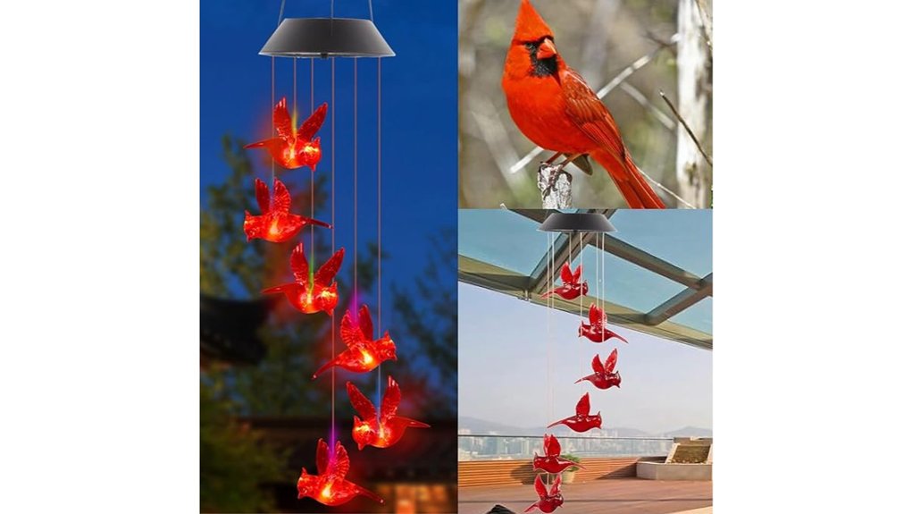 The Best Cardinal Gifts That Wow Any Fan 13 cardinal themed outdoor solar windchimes