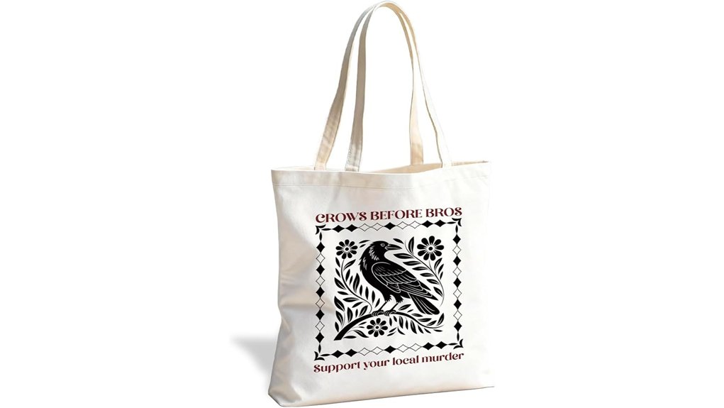 cute animal canvas tote