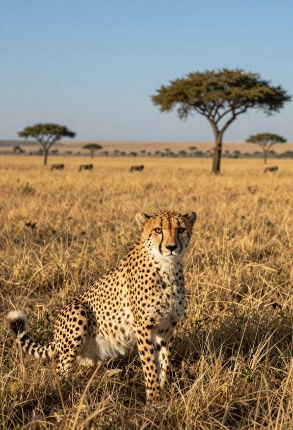 dawn dusk cheetah hunts briefly
