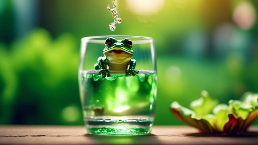 water drinking habits of frogs