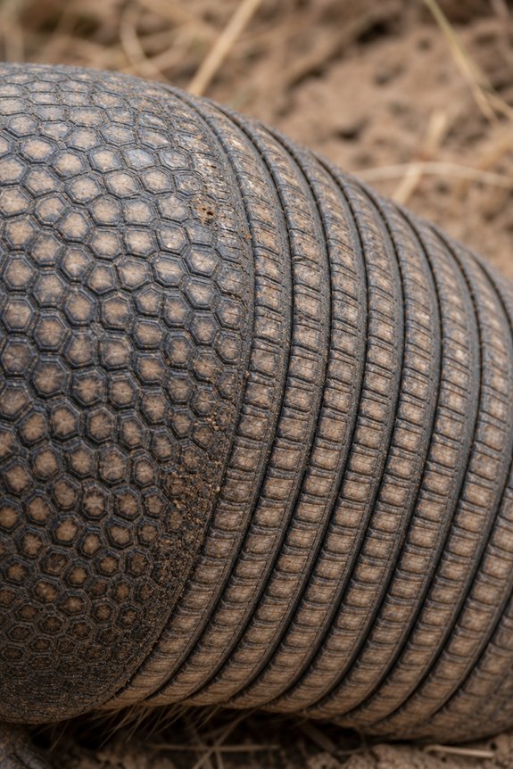 Armadillo Facts: Armor, Quadruplets and Leprosy 4 flexible bony plates underskin
