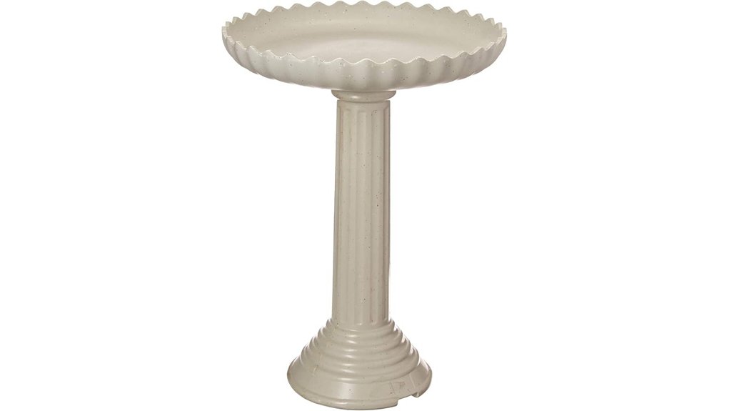 Heated Bird Baths for Winter: 20 Picks and the Depth Rule Most People Miss 4 heated gray pedestal birdbath