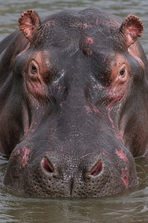 hippo scarred blotchy hide