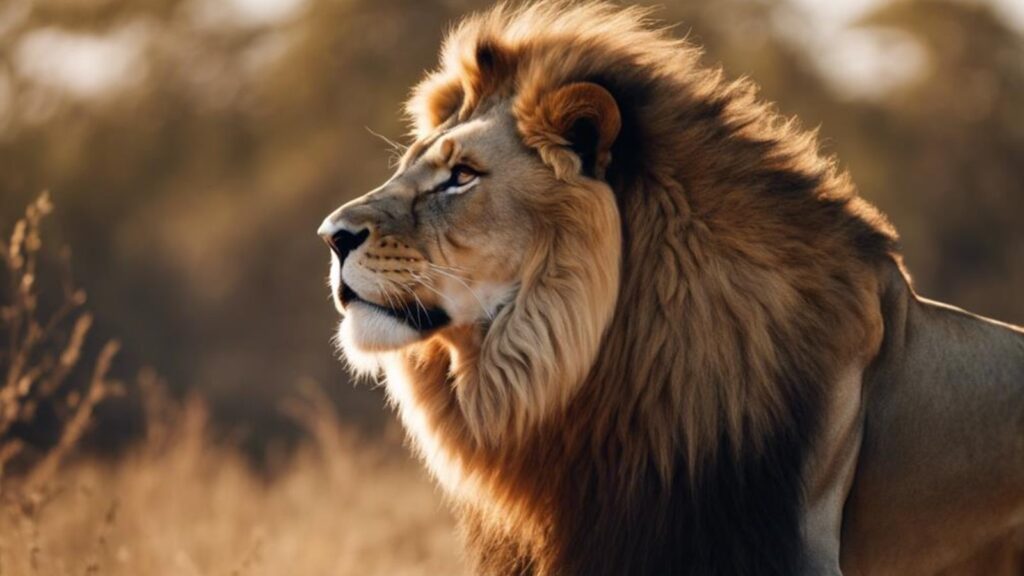 lion strength in action