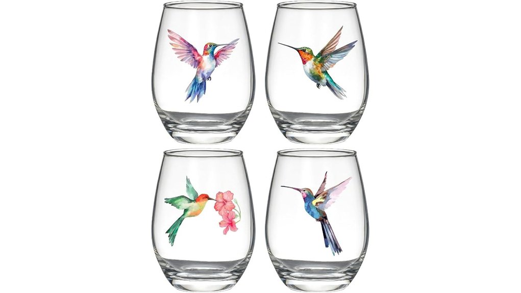 Top Gifts Hummingbird Lovers Are Buzzing About 7 hummingbird stemless wine glasses
