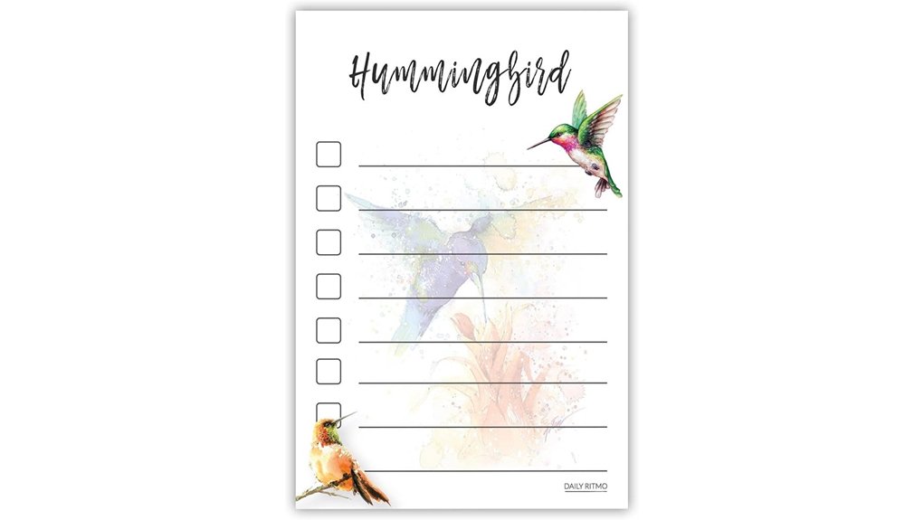 Top Gifts Hummingbird Lovers Are Buzzing About 22 hummingbird themed sticky notepad