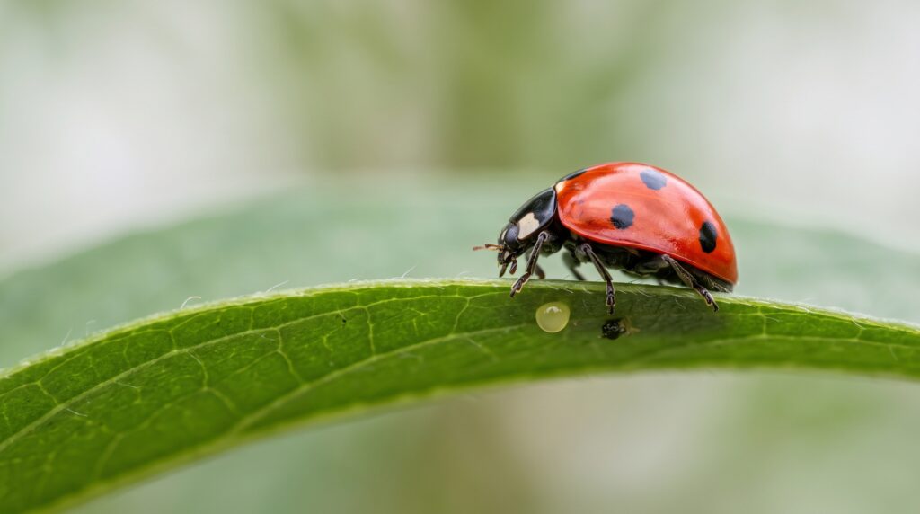 ladybugs excrete waste fluids