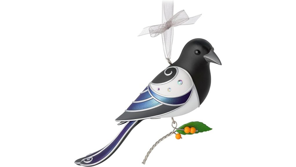 magpie themed hallmark christmas ornament