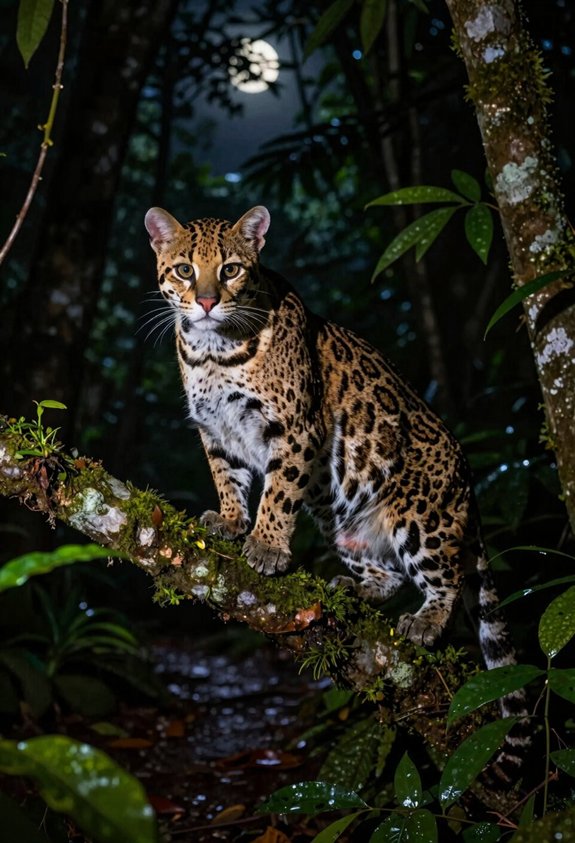 nocturnal ocelots camouflage americas