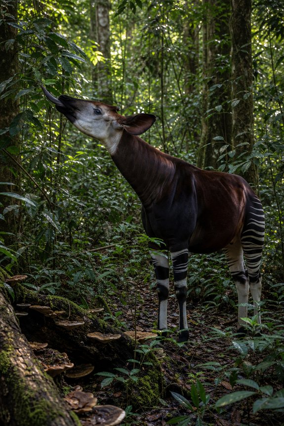 What Eats Tree Leaves: Leaf Eating Animals 11 okapi selective understory leaf browser