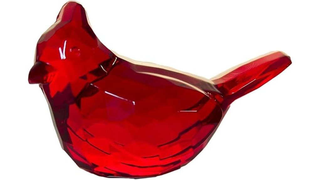 The Best Cardinal Gifts That Wow Any Fan 17 red acrylic cardinal bird figurine
