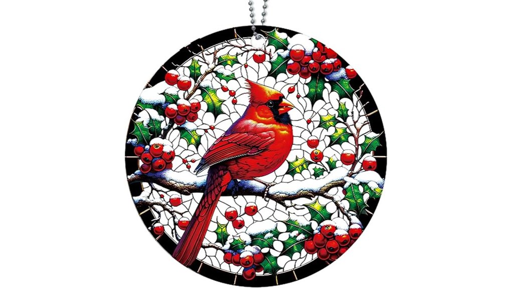 red cardinal christmas ornament