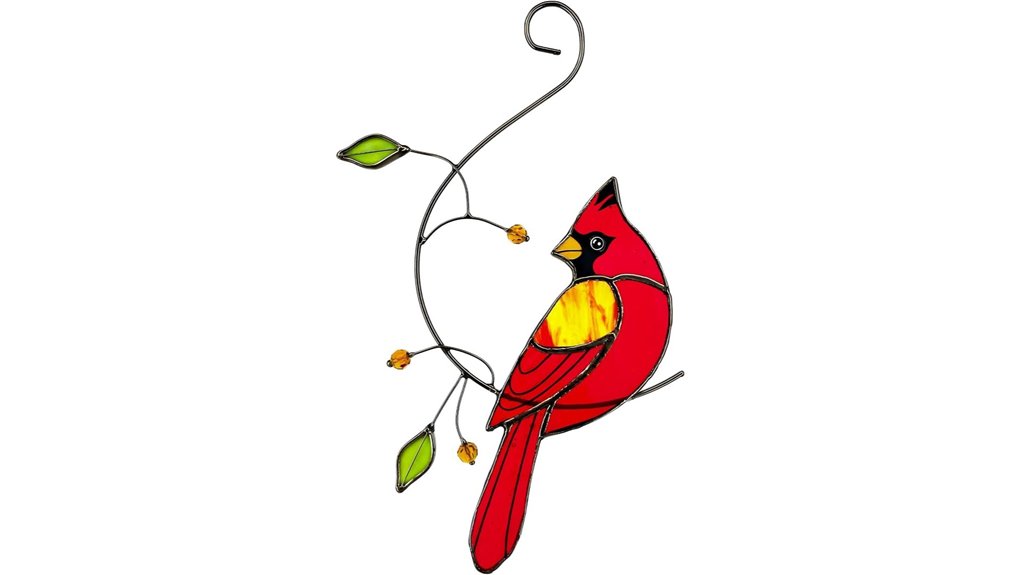 The Best Cardinal Gifts That Wow Any Fan 21 red cardinal stained glass suncatcher