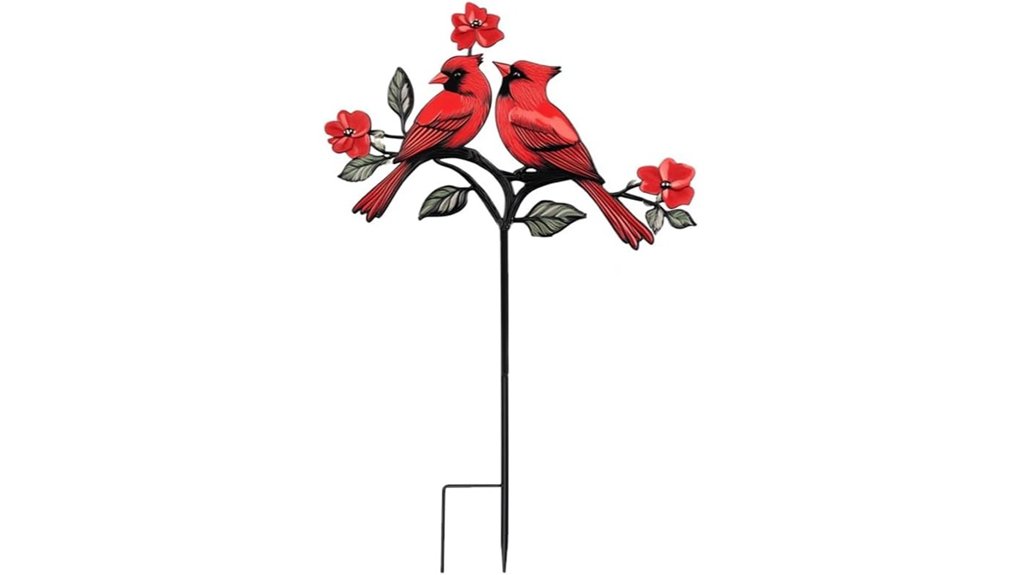 The Best Cardinal Gifts That Wow Any Fan 18 red metal cardinal garden stake