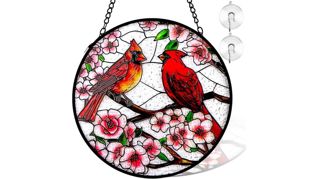 The Best Cardinal Gifts That Wow Any Fan 4 remiawy cardinal stained glass hanging