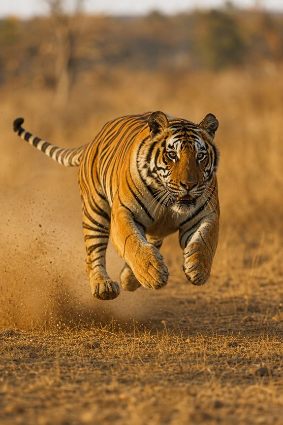 How Fast Can a Tiger Run 6 short explosive ambush sprints