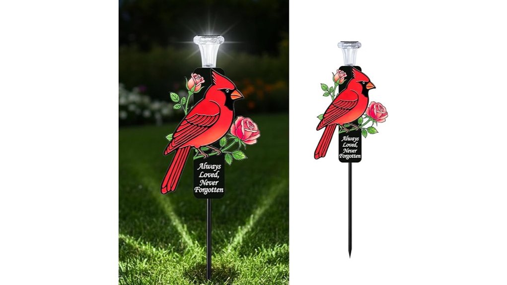 The Best Cardinal Gifts That Wow Any Fan 22 solar cardinal led grave stakes