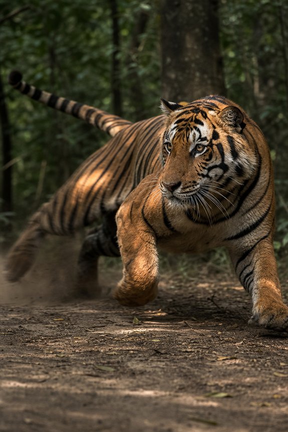 How Fast Can a Tiger Run 12 spine tail paws shoulders