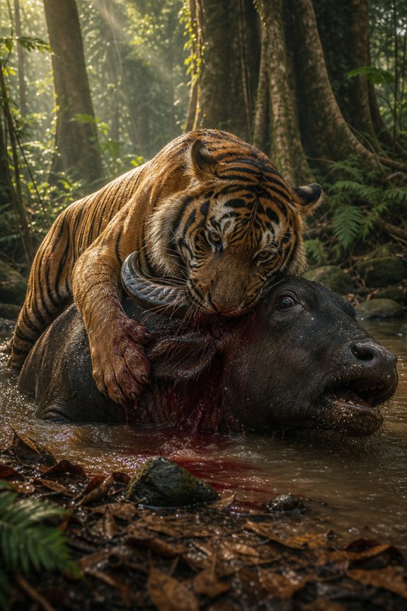 stealthy throat strike on megafauna