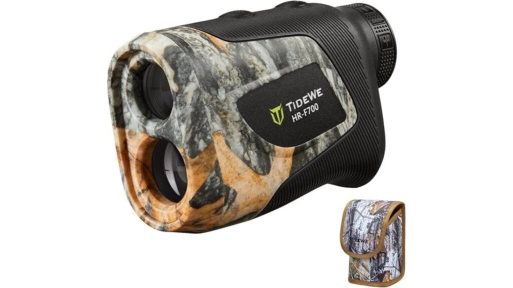 TIDEWE Hunting Rangefinder Review: Real Price, IP54 Rating and What It Misses 2 TIDEWE hunting rangefinder in Realtree camo, the 6x magnification budget laser rangefinder rated IP54 for dust and splash resistance