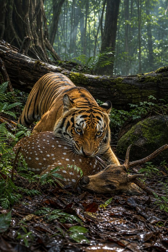 tigers hunt large ungulates