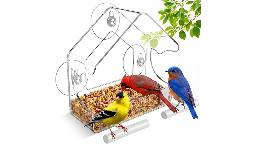 window mounted bird feeder gift